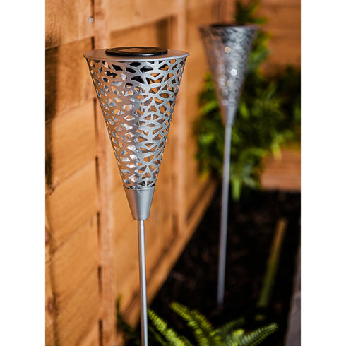 Solar Power Ornament Silhouette Stake Light